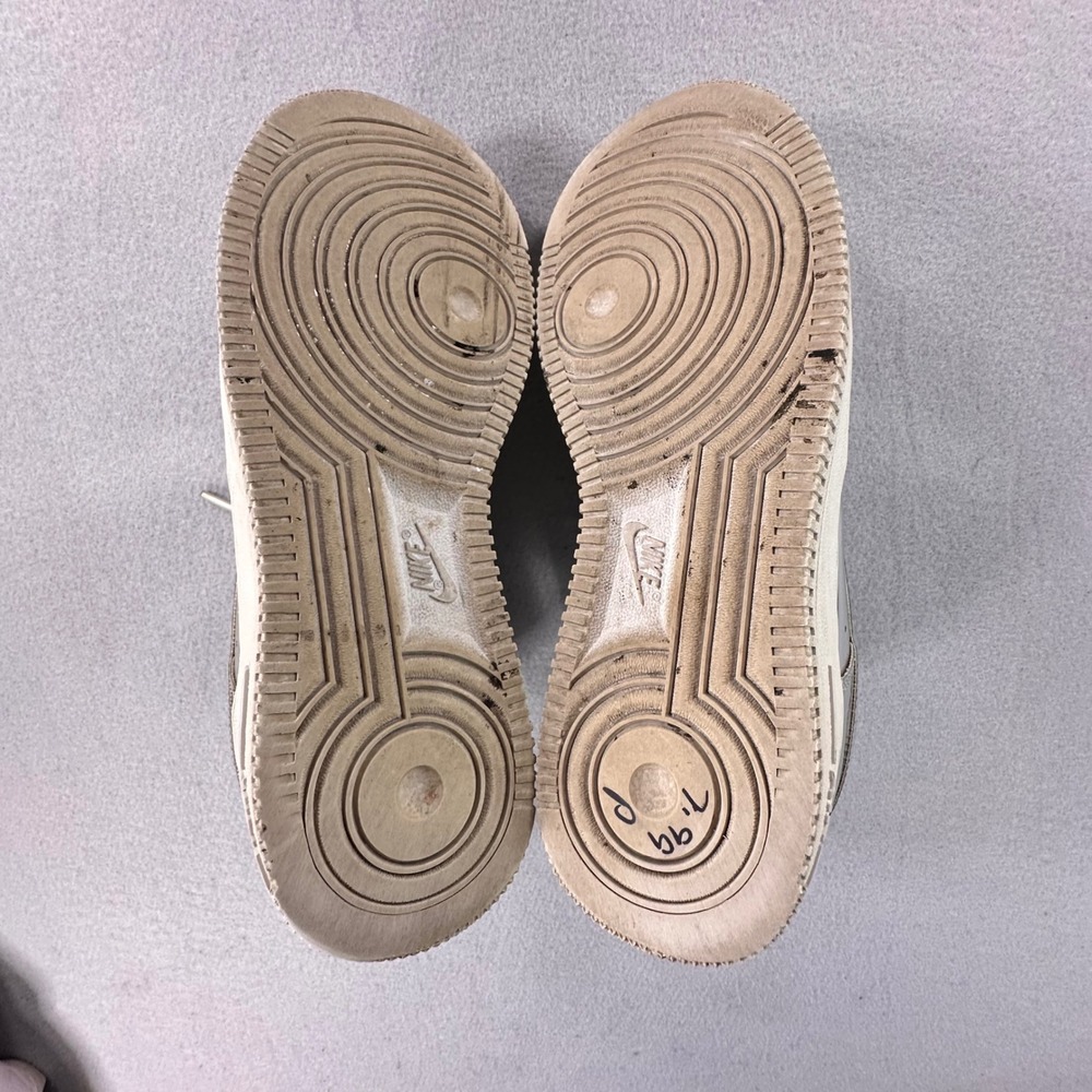 Nike Air Force 1 SP Metallic Silver Chrome Low Top Sneakers CQ6566-001 Womens 8 - Picture 7 of 10